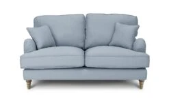 Habitat Matilda Velvet 2 Seater Sofa - Light Blue