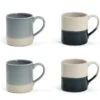 Habitat Artisan Set Of 4 Mugs - Blue