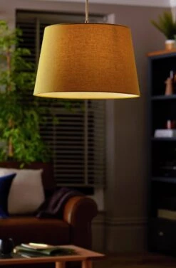 Habitat 40cm Textured Taper Shade - Ochre -Chic Household Items 9466597 R Z002C
