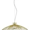 Habitat Kiso Opal 3 Tier Pendant Shade - Brass