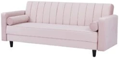 Habitat Preston Clic Clac Velvet Sofa Bed - Pink -Chic Household Items 9478255 R Z006A