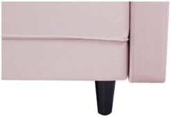 Habitat Preston Clic Clac Velvet Sofa Bed - Pink -Chic Household Items 9478255 R Z011A