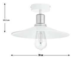 Habitat Pixie Flush To Ceiling Light - Off White 7 Habitat Pixie Flush To Ceiling Light - Off White -Chic Household Items 9478523 R E001