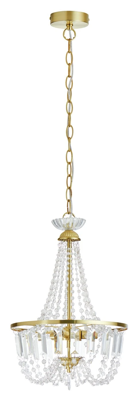 Habitat Capella Empire Chandelier - Brushed Brass 1 Habitat Capella Empire Chandelier - Brushed Brass