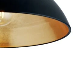Habitat Yuno Leaf Flush To Ceiling Light - Black And Gold -Chic Household Items 9487521 R Z003A