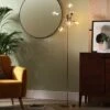 Habitat Glam 6 Light Glass Floor Lamp – Gold