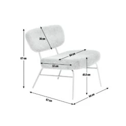 Habitat Cole Boucle Accent Chair - Khaki -Chic Household Items 9488135 R E001