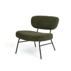 Habitat Cole Boucle Accent Chair - Khaki -Chic Household Items 9488135 R Z002A