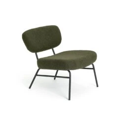 Habitat Cole Boucle Accent Chair - Khaki -Chic Household Items 9488135 R Z004A