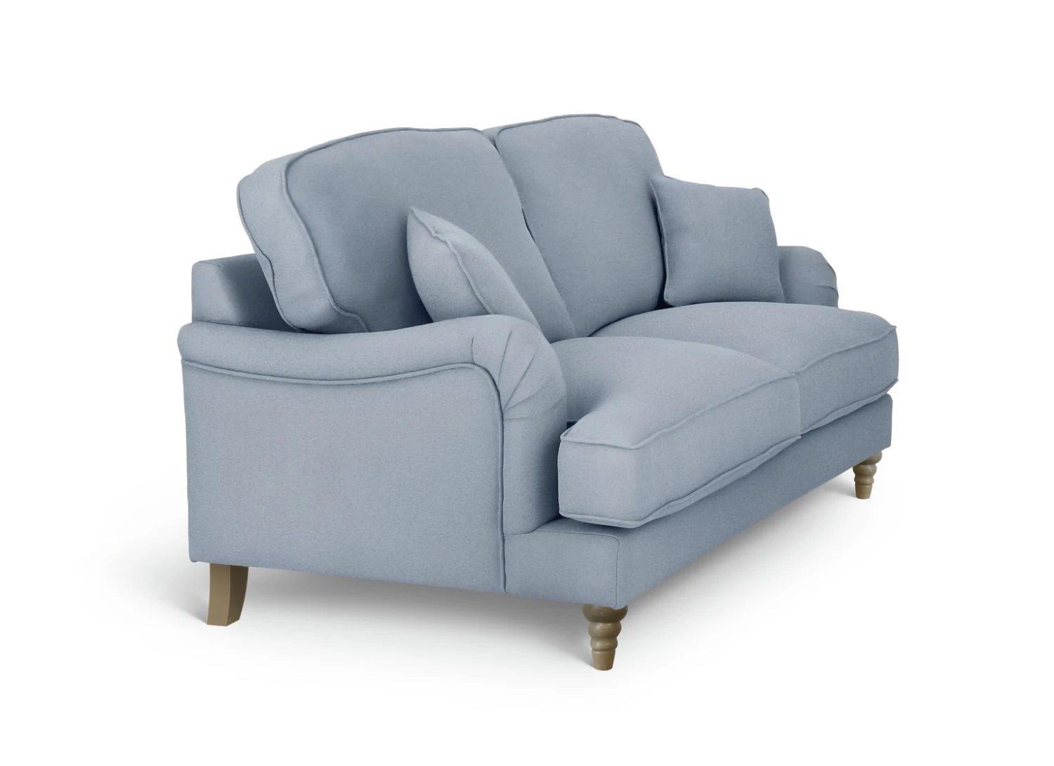 Habitat Matilda Velvet 3 Seater Sofa - Light Blue 7 Habitat Matilda Velvet 3 Seater Sofa - Light Blue - Image 7
