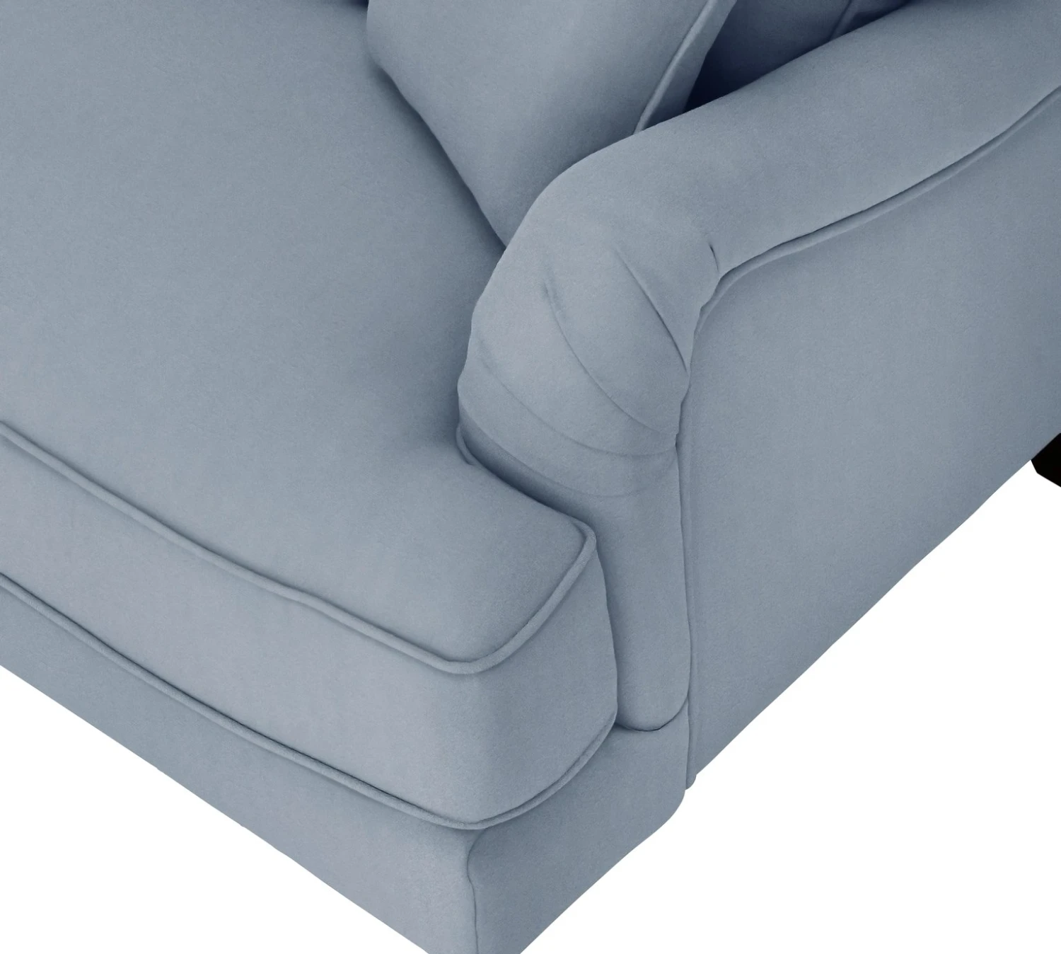 Habitat Matilda Velvet 3 Seater Sofa - Light Blue 8 Habitat Matilda Velvet 3 Seater Sofa - Light Blue - Image 8