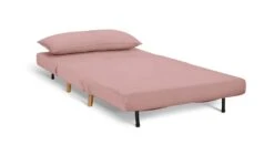 Habitat Roma Small Double Velvet Chairbed - Pink -Chic Household Items 9490336 R Z002A