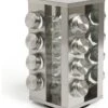 Habitat 16 Jar Stainless Steel Revolving Spice Rack