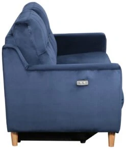 Habitat Emerson Velvet 2 Seater Recliner Sofa - Navy Blue -Chic Household Items 9494318 R Z003A