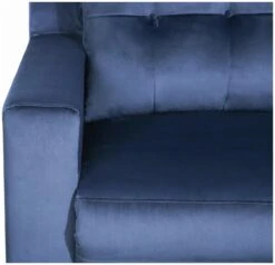 Habitat Emerson Velvet 2 Seater Recliner Sofa - Navy Blue -Chic Household Items 9494318 R Z006A