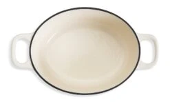 Habitat 4.70 Litre Cast Iron Oval Casserole Dish - Cream -Chic Household Items 9499935 R Z002A