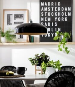 Habitat Abaya Spun Bamboo Pendant Shade - Black 9 Habitat Abaya Spun Bamboo Pendant Shade - Black -Chic Household Items 9501108 R Z002C