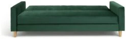 Habitat Brooks Clic Clac Storage Fabric Sofa Bed - Green -Chic Household Items 9504466 R Z006A