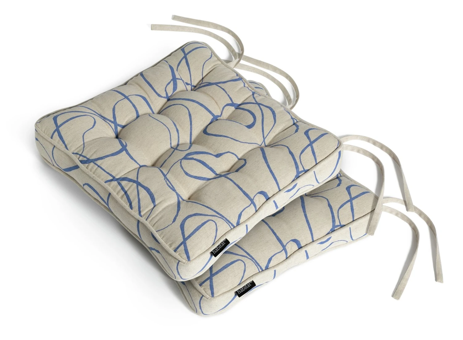 Habitat Mediterranean Pack Of 2 Seat Cushion 1 Habitat Mediterranean Pack Of 2 Seat Cushion
