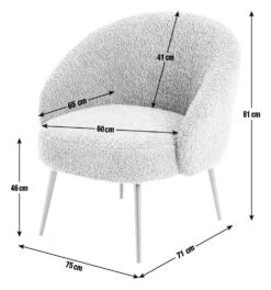 Habitat Ash Boucle Accent Chair - Grey 12 Habitat Ash Boucle Accent Chair - Grey -Chic Household Items 9515510 R E001