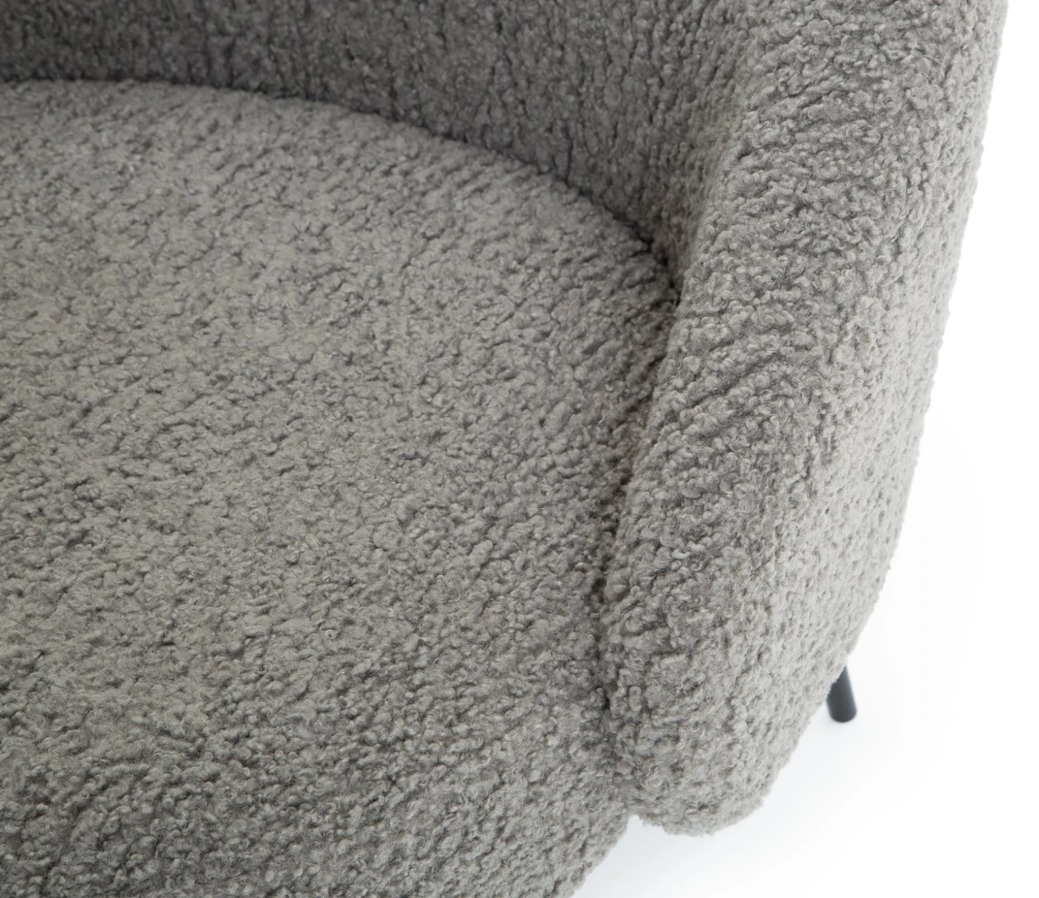 Habitat Ash Boucle Accent Chair - Grey 9 Habitat Ash Boucle Accent Chair - Grey - Image 9