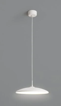 Habitat Pavo Metal LED Pendant Light - White -Chic Household Items 9518971 R Z002C