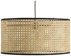 Habitat Ashi Rattan 40cm Shade - Natural & Black -Chic Household Items 9519602 R Z002A