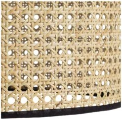 Habitat Ashi Rattan 40cm Shade - Natural & Black -Chic Household Items 9519602 R Z003A