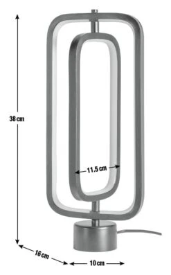 Habitat Sio Metal LED Table Lamp - Black -Chic Household Items 9520024 R E001