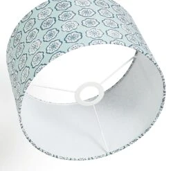 Habitat Country Floral Printed 30cm Drum Shade - Grey -Chic Household Items 9521322 R Z003A