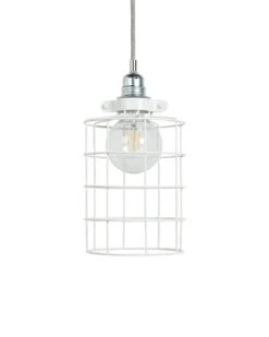 Habitat Cepheus Small Wire Shade - White -Chic Household Items 9521432 R Z002C