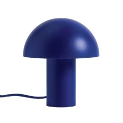 Habitat Ngami Mushroom Aluminium LED Touch Table Lamp - Blue -Chic Household Items 9521535 R Z007A