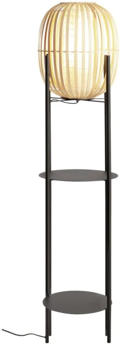 Habitat Aoki Bamboo Shelved Floor Lamp -Chic Household Items 9521700 R Z002A