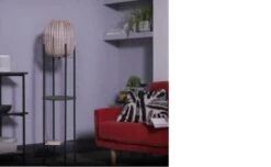 Habitat Aoki Bamboo Shelved Floor Lamp -Chic Household Items 9521700 R Z002C