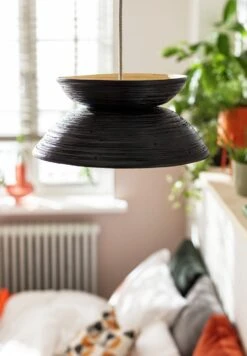 Habitat Hypnos Spun Bamboo 2 Tier Shade - Black -Chic Household Items 9523832 R Z002C