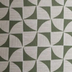 Habitat Cabin Retreat 30cm Block Shade - Green And White -Chic Household Items 9523928 R Z002A