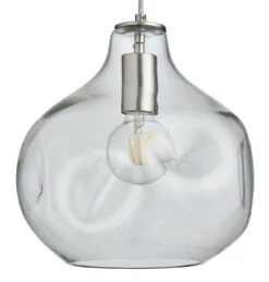 Habitat Ori Dimple Glass Pendant - Clear -Chic Household Items 9525067 R Z002A