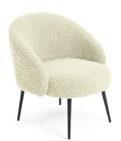 Habitat Ash Boucle Accent Chair - Cream -Chic Household Items 9525380 R Z004A