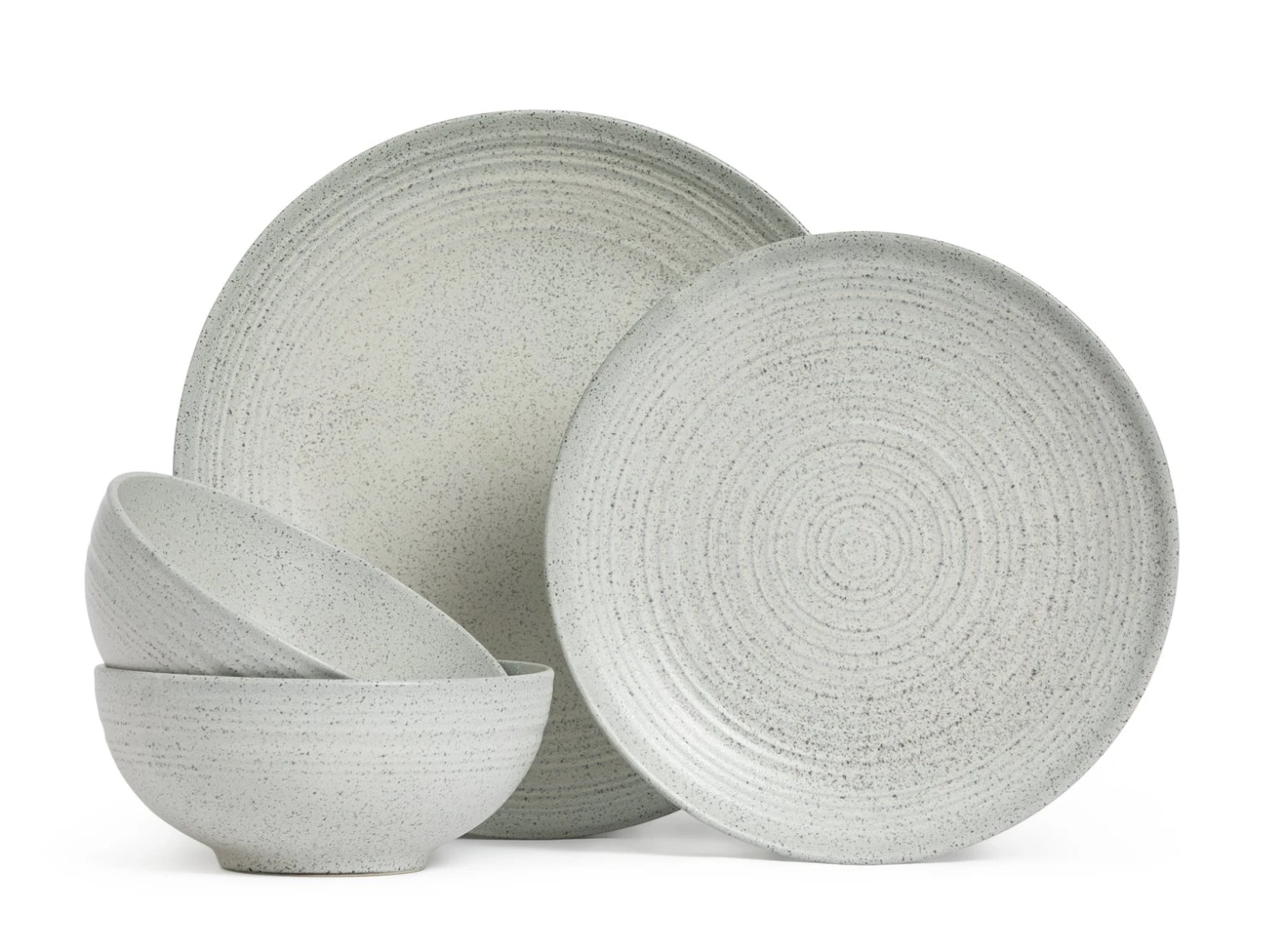 Habitat Textured Ripple 12 Piece Dinner Set - Chalk 1 Habitat Textured Ripple 12 Piece Dinner Set - Chalk