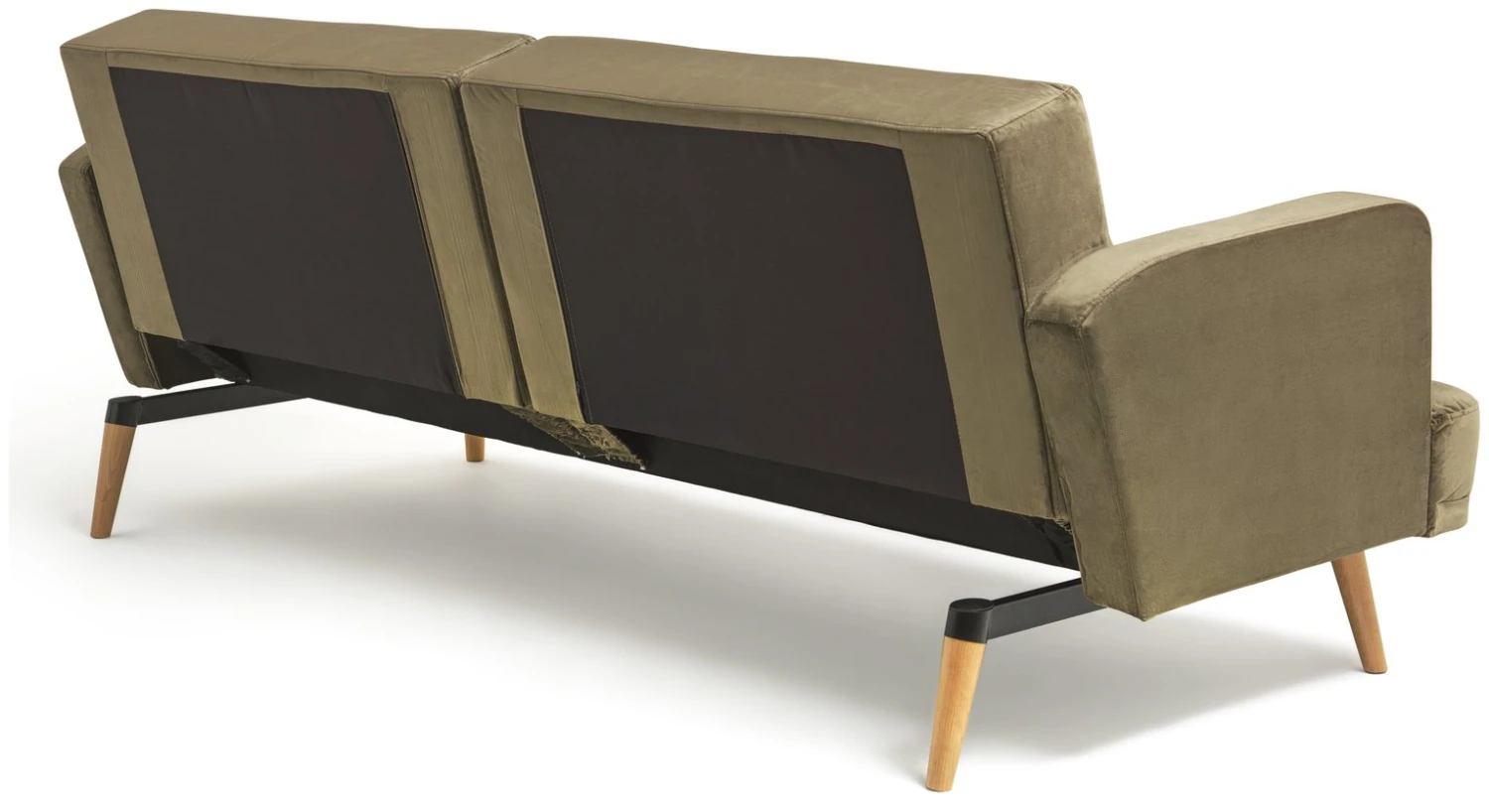 Habitat Andy Clic Clac Velvet Sofa Bed - Sage 9 Habitat Andy Clic Clac Velvet Sofa Bed - Sage - Image 9