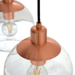 Habitat Coleman Metal 3 Light Bar Pendant Light - Copper -Chic Household Items 9536128 R Z002A