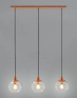 Habitat Coleman Metal 3 Light Bar Pendant Light - Copper -Chic Household Items 9536128 R Z002C
