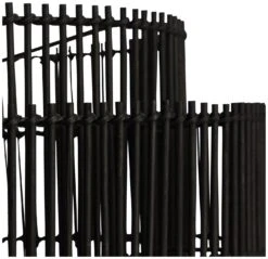 Habitat Bamboo 2 Tier Pendant Shade - Black -Chic Household Items 9537653 R Z003A