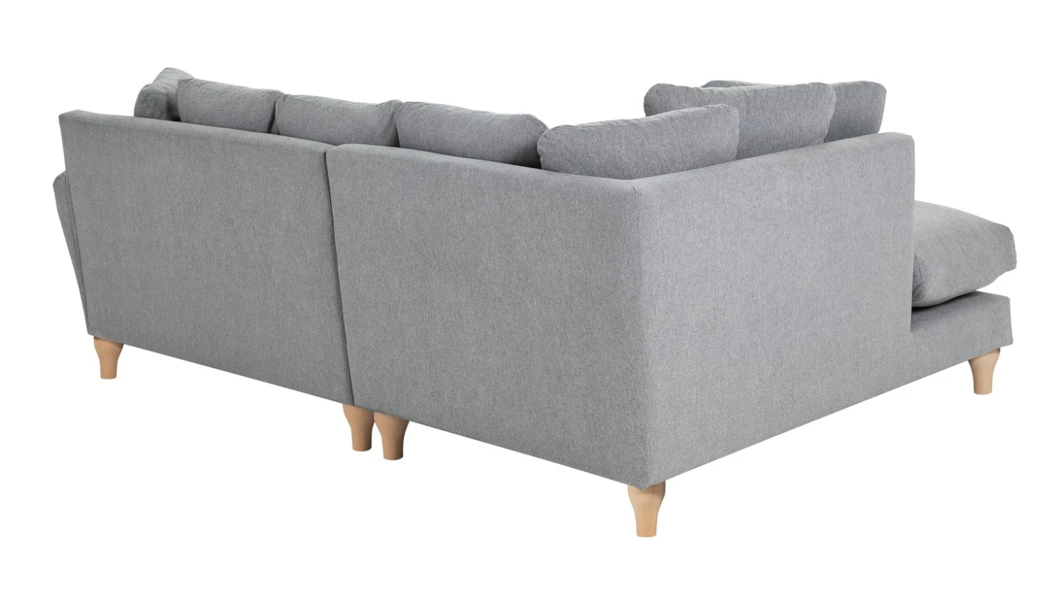Habitat Carrie Fabric Left Hand Corner Chaise Sofa - Grey 6 Habitat Carrie Fabric Left Hand Corner Chaise Sofa - Grey - Image 6