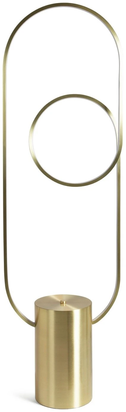 Habitat Pill LED Floor Lamp - Brushed Brass 2 Habitat Pill LED Floor Lamp - Brushed Brass - Image 2