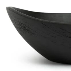 Habitat Mango Wood Serve Bowl - Black -Chic Household Items 9544062 R Z002A
