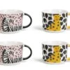 Habitat Global Set Of 4 Decal Mug Set