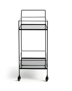 Habitat Monroe Drinks Trolley - Black -Chic Household Items 9547801 R Z003A