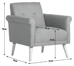 Habitat Evie Fabric Armchair In A Box - Navy -Chic Household Items 9551691 R Z020A