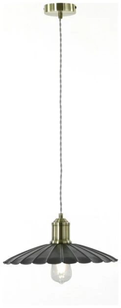 Habitat Pixie Pewter Metal Pendant Light - Nickel Finish -Chic Household Items 9551835 R Z002A